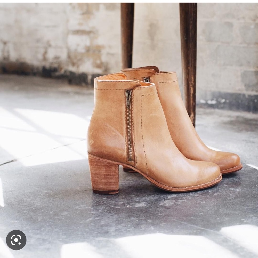 Frye Tan Ankle Boots
